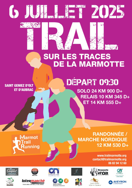 Affiche Sur les traces de la Marmotte